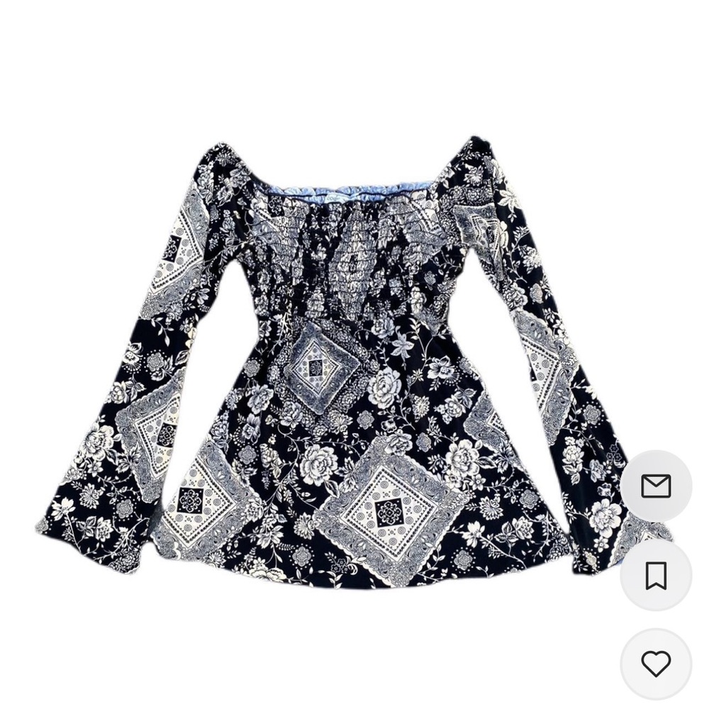 Y2K Bell Sleeve Top